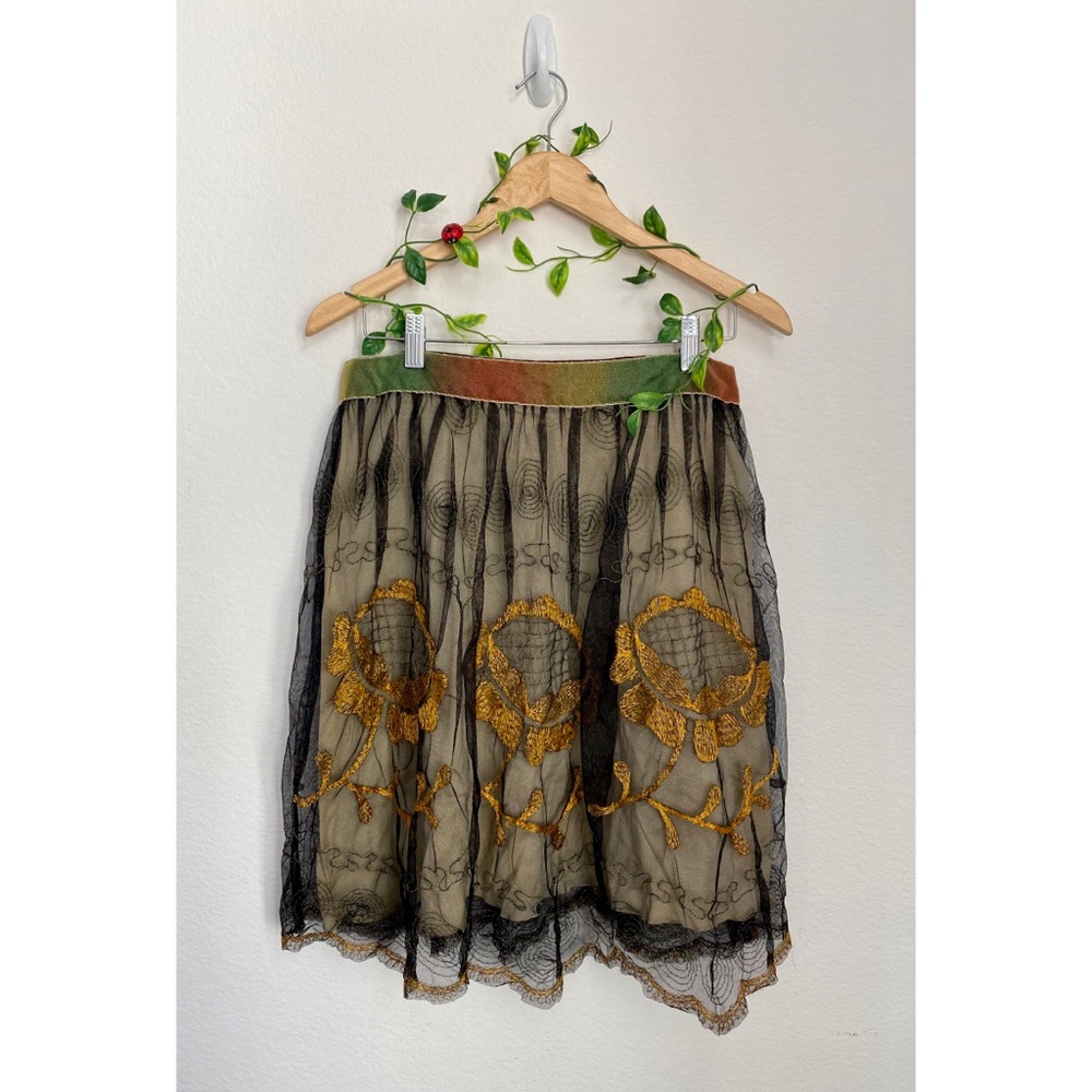 Free People • Rare Eclectic Boho Mini Skirt